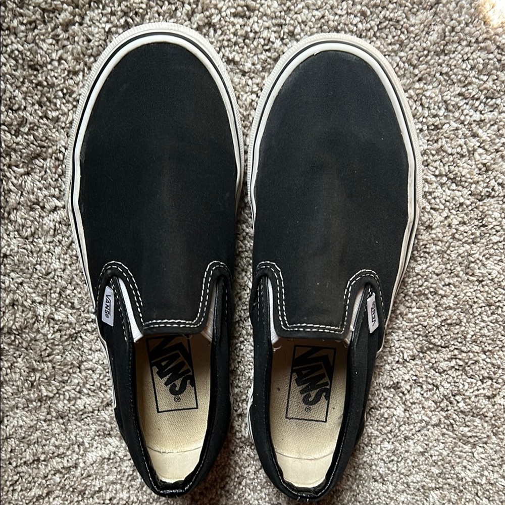Vans Black Slip-On Sneakers